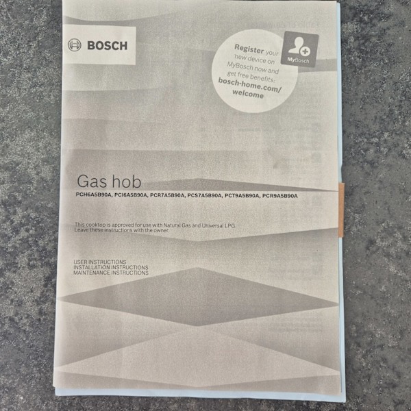 Bosch Gas Hob 90cm Current Model63019537928195111