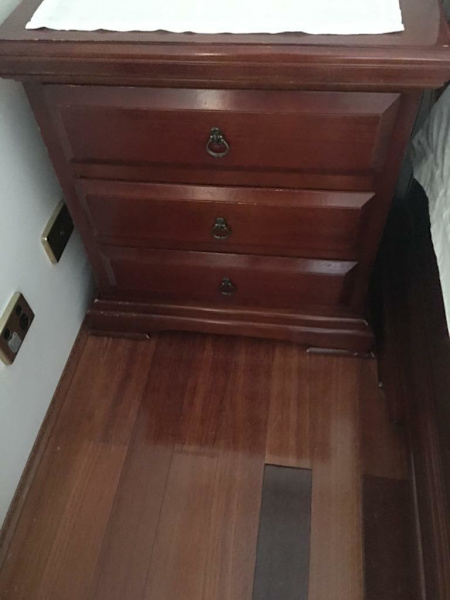 4 piece solid timber Queen bed frame, bedsides & Dresser with mirror63437624803970111