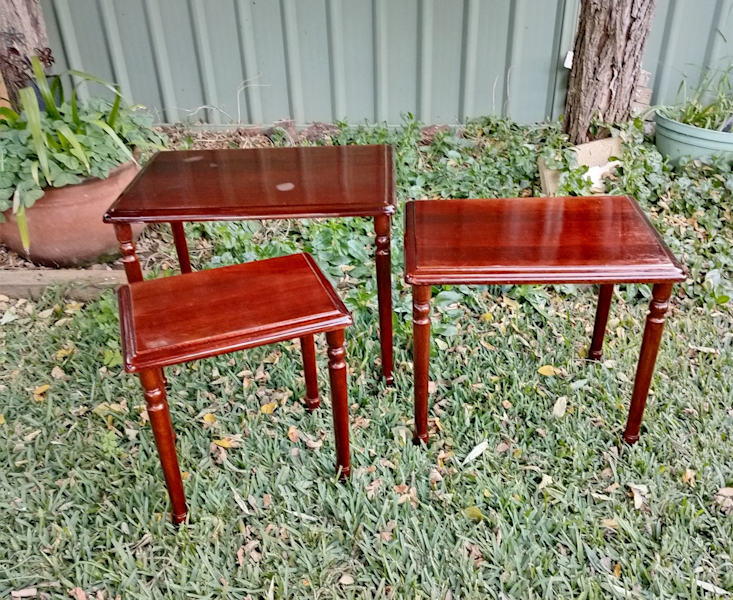 Nest of 3 Timber Side Tables62863838681090114