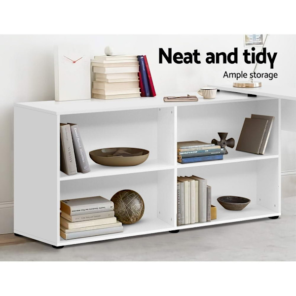 Computer Desk Bookshelf White 130CM62864723481345112