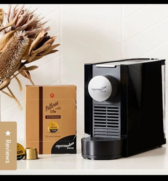 Black Espressotoria Coffee Machine with YEARS SUPPLY of Coffee Pods63022635062785114