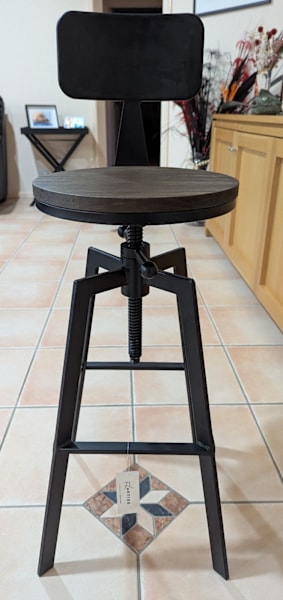 Bar Stools - Artiss metal and wood62863406862339111