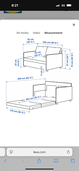 IKEA FRIHULT 2 Seater Sofa Bed 62929669502081114