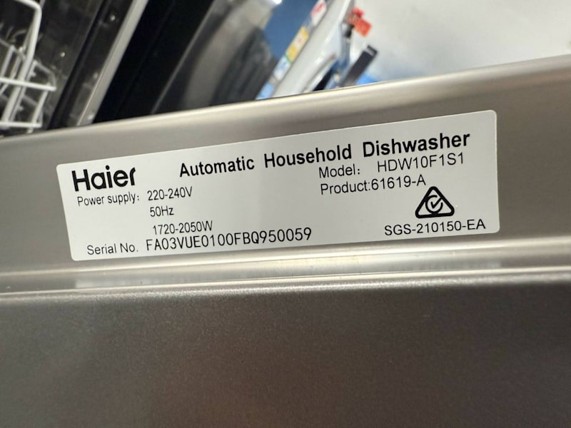 Haier 45cm Compact Freestanding Dishwasher Silver HDW10F1S1(Ex-display63014710713217112