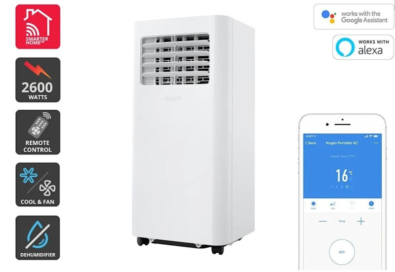 Kogan SmarterHome 2.6kW Portable Air Conditioner (9,000 BTU)63470144868225110