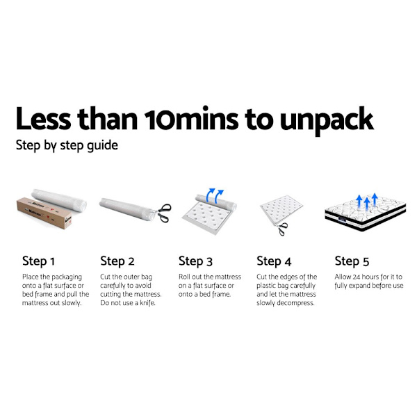 34cm Mattress Euro Top Pocket Spring King Single62863412988161114