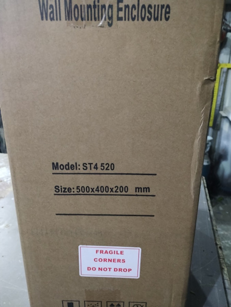 ELECT WALL MOUNTING ENCLOSURE. RS PRO. 500 mm x 400 mm x 200mm63438052559491114