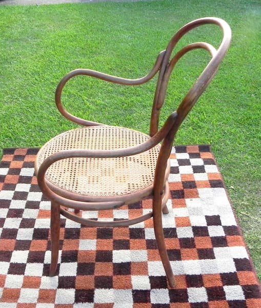 Antique J & J Kohn Bentwood Carved Arm Chair63437624780162112