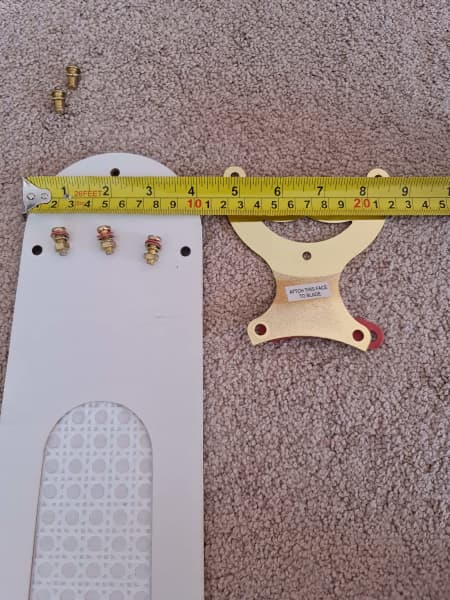 Ceiling fan blade white gold wooden with screws replacement63014709828354114