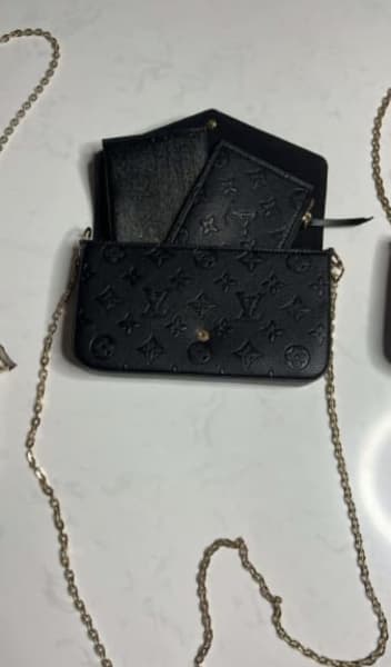 Louis Vuitton Lock Me Pochette Chain Black - THE PURSE AFFAIR