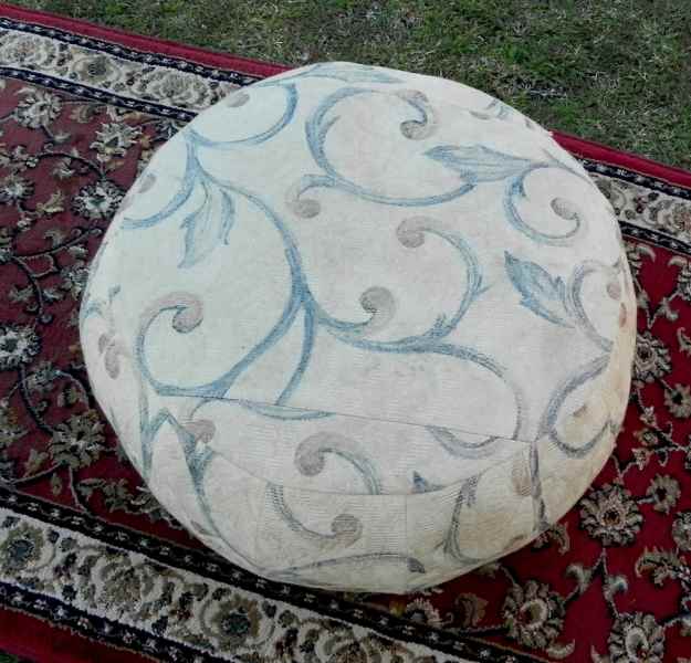 Vintage Large  Decorative Cotton Pouffe Ottoman Stool62863840959489111