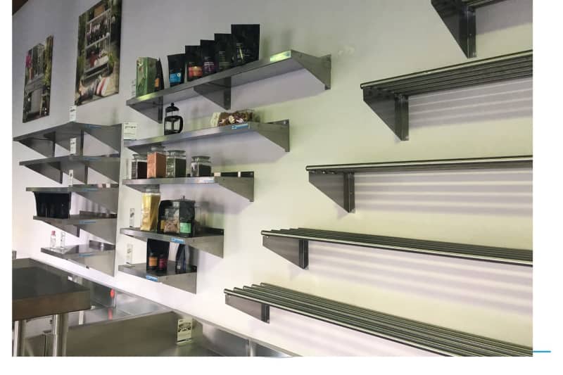 Wall Shelves  Pipe or Solid - Stainless Steel62863411499521111