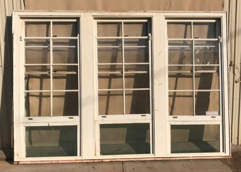 Timber Framed Triple Sash Window - 2135mm High x 3050mm Wide63006087203969111
