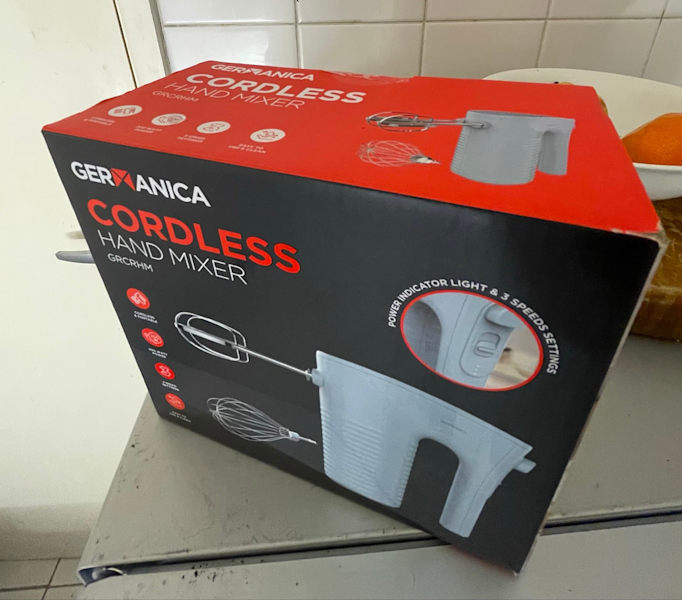 Germanica Cordless Hand Mixer GRCRHM - BRAND NEW63021730748546112