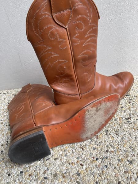 RM Williams Custom Made High Leather Cowboy Boots, Men's Shoes, Gumtree  Australia Kingston Area - Dingley Village