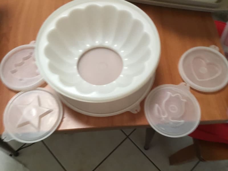 1970s Tupperware Jello Mold Jel N Serve Mold 6 Pieces 