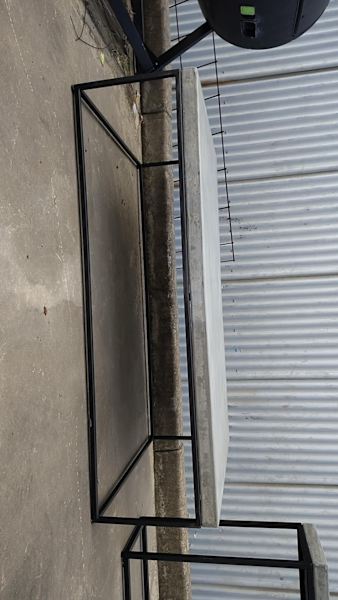 Designer polished concrete coffee table and  Side Table Matching62863380982786112