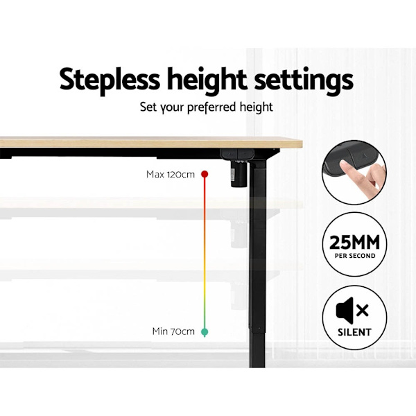 Standing Desk Motorised White Oak 140CM62863409654914114