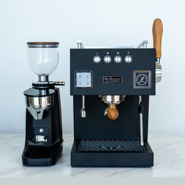 Bellezza Bellona & Piccola Titanio 60 Grinder Package In Black630208489967391117