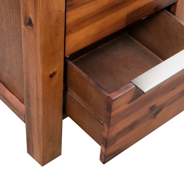 Chest of Drawers Solid Acacia Wood 45x32x115 cm62863408051457114