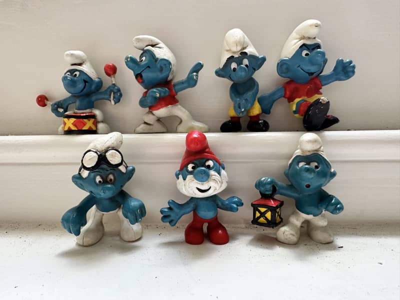 Smurfs Azrael Cat Smurf Vintage Figures PVC Toy Figurines 80s