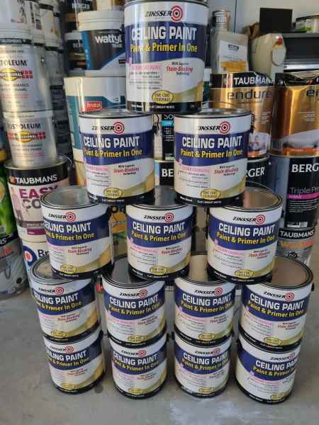 Zinsser Ceiling White & Primer & Stain Blocker 4L (3 In 1) Fresh & Che63439535114369110