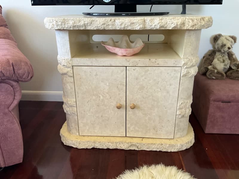 fossil stone tv unit