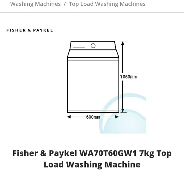 FISHER AND PAYKEL WASHING MACHINE 63016484273538111