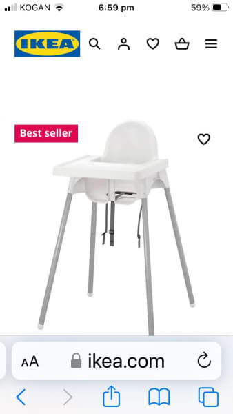 Baby bjorn discount high chair kogan