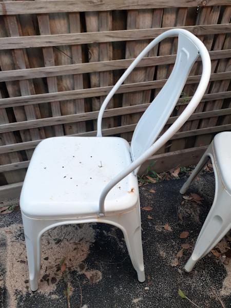 Set 4 Replica Tolix Chairs White Used62863407419521114