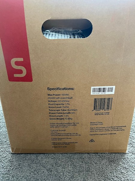 Sauber Allergy Bagless Vacuum 7011ph63443634334721113