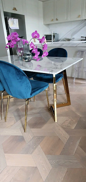 x2 Abbey Chair - Peacock Blue Gold Leg628634127456031126