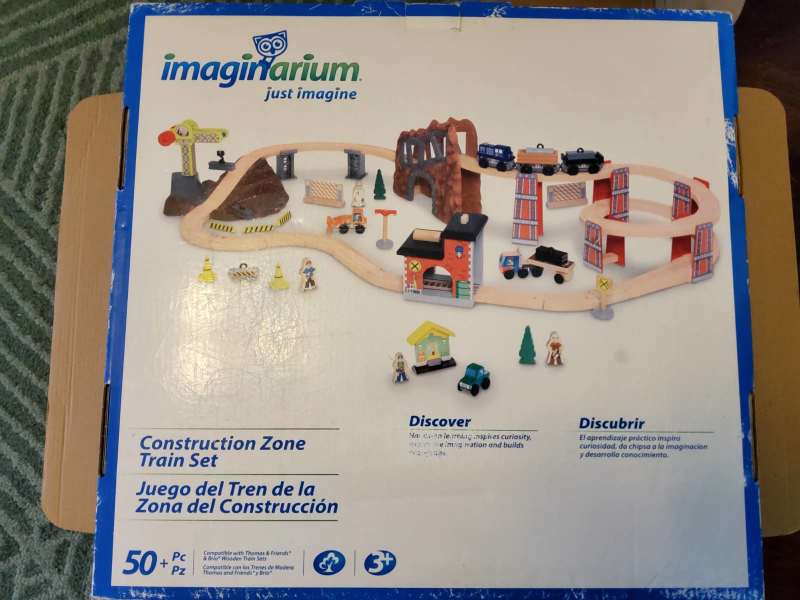 imaginarium construction train set