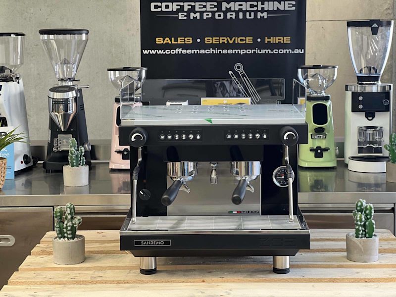 Brand New Sanremo Zoe Compact 2 Group Coffee Machine - Matt Black63016488189827111