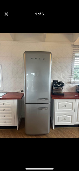 Grey Smeg Fridge & Freezer63016484717443114