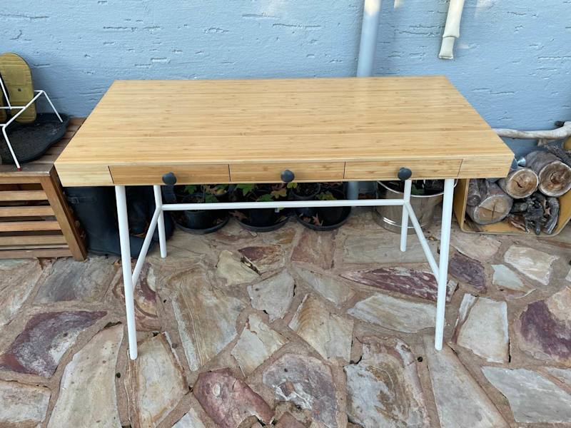 Ikea Lillasen bamboo desk with 3 drawers629296696221451110