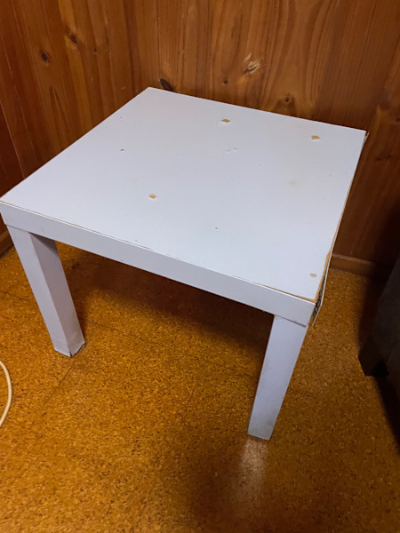 IKEA table and shelves62863411283201113