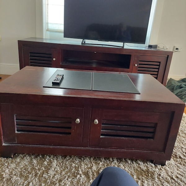 entertainment unit with matching coffee table62863380768003111