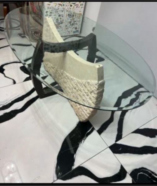 2 side tables - 2 side tables with toughened glass top $8562863413166722114