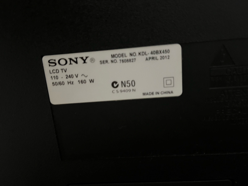 40 inch Sony TV unit set for $40.00 only62863383391873112