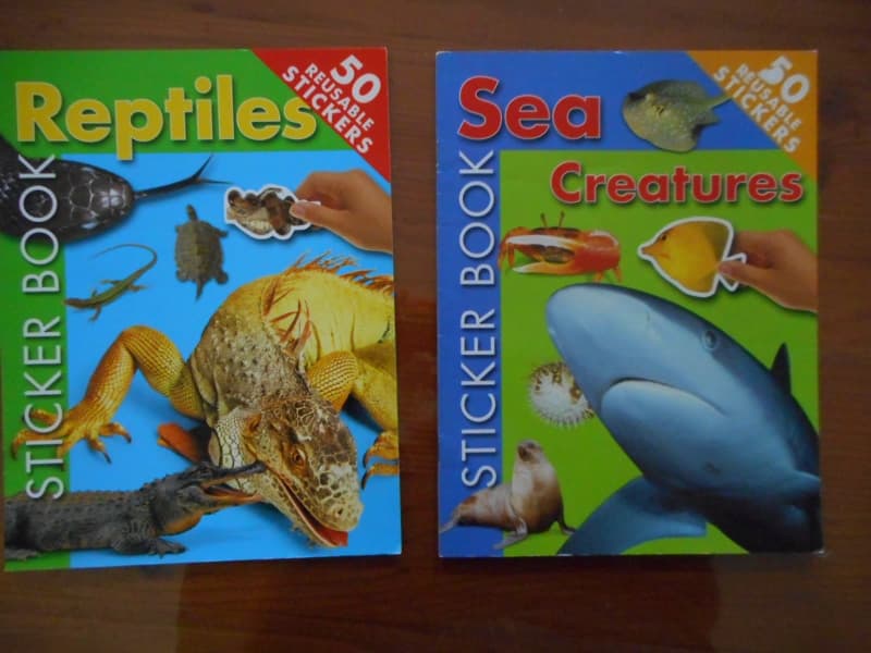 2 unused educational activity sticker books Reptiles and Sea Creatures |  Children's Books | Gumtree Australia Ryde Area - Epping | 1308638056