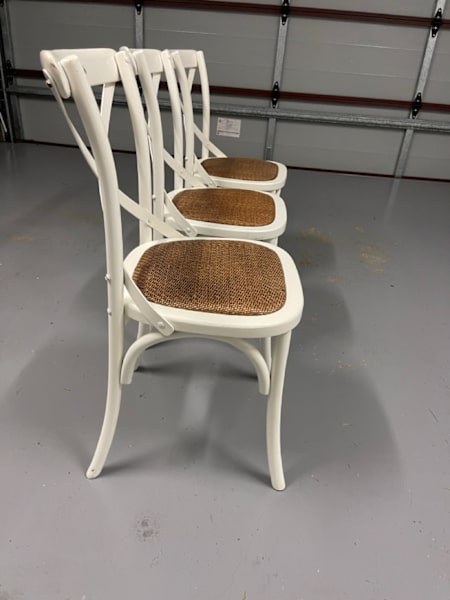 OZ Design 4 x timber cane chairs in Very good condition62863378399361112