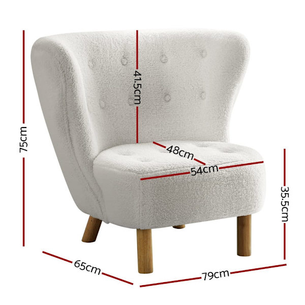 Armchair Lounge Accent Chair Armchairs Couch Chairs Sofa Bedroom White62863373289219114