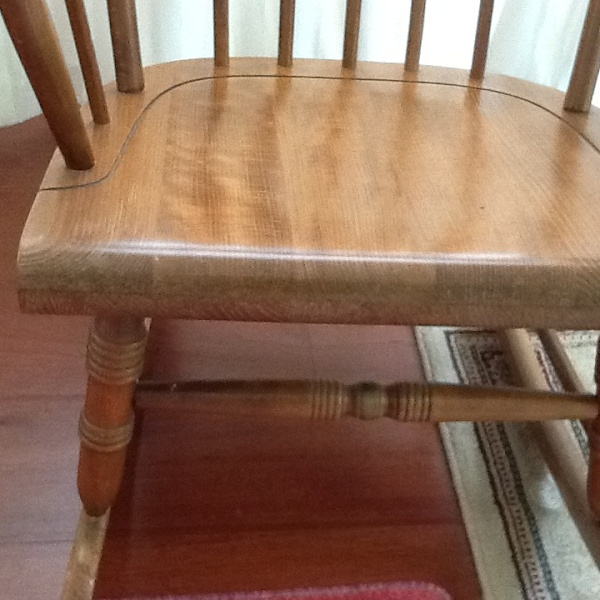 Vintage Large Wooden Rocking Chair with Harvest Stencil62863375690113114