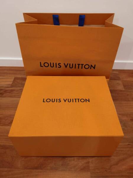 Gift Set AUTHENTIC LOUIS VUITTON Gift Storage Empty Box 14x11x55034  Ribbon Tag  eBay