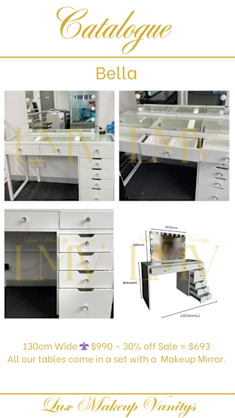 30% OFF SALE ON NOW! ✨ MAKEUP VANITY TABLE AND MIRROR PACKAGE SET 💎62863412349826113