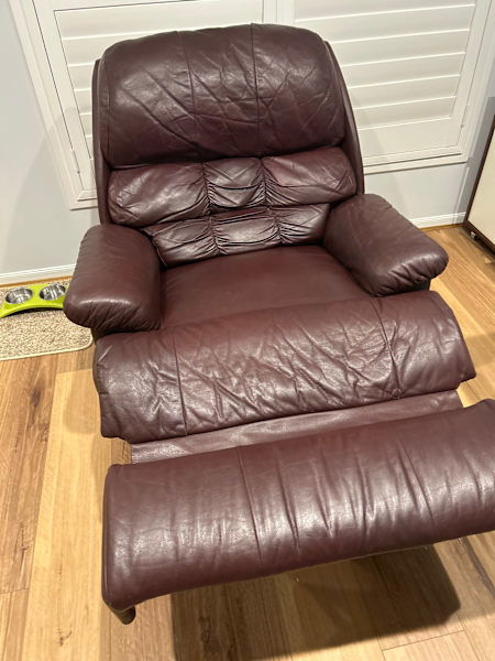 Leather manual recliner chair62863370804609111