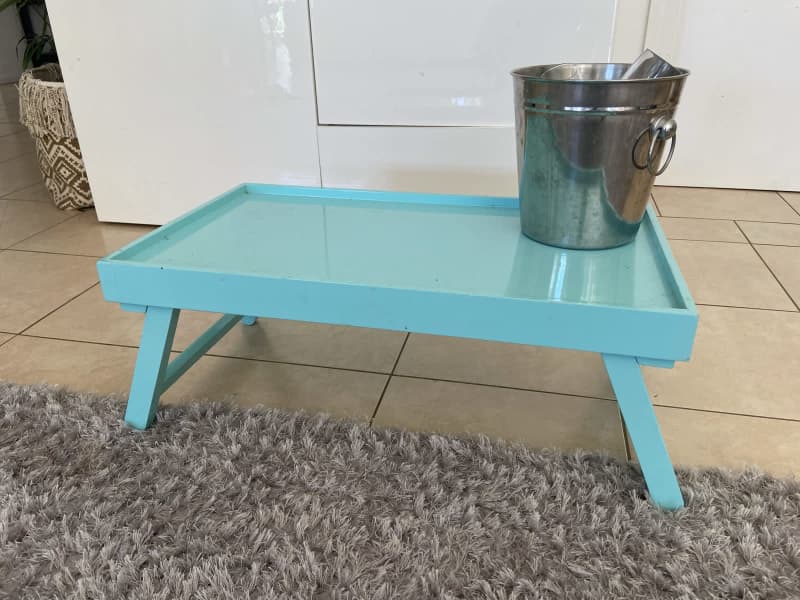 Stylish fold away table for bed, garden, etc. VGC RRP $80628633844992031121