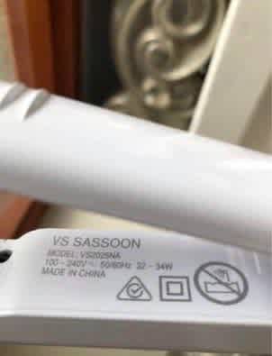 .VS SASSOON SLIM CERAMIC STRAIGHTENER* White63017318667778114