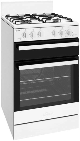 Chef 54cm Freestanding Natural Gas Oven/Stove Model CFG503WBNG (NEW)630181741237791128